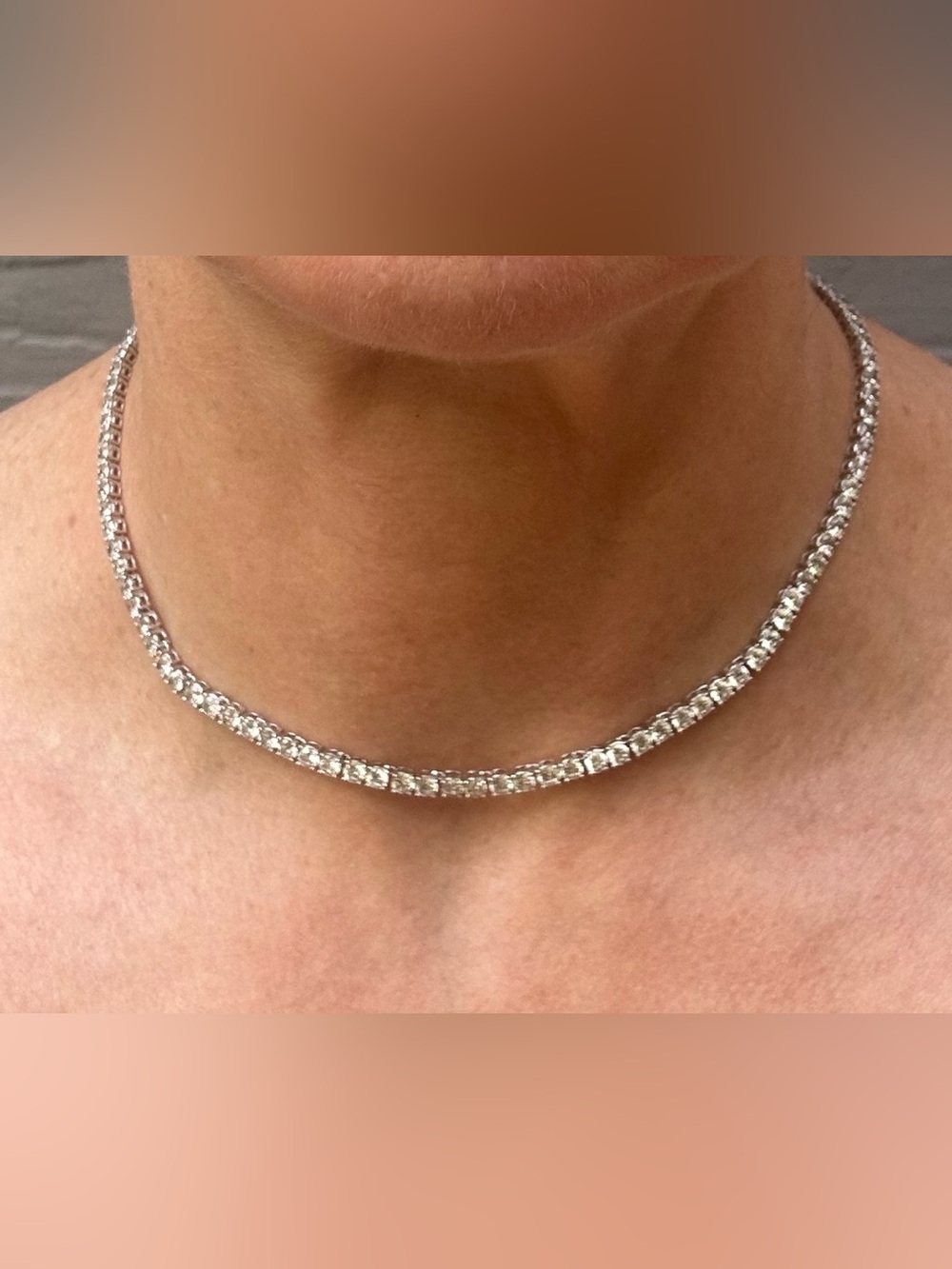 NWOT Swarovski Matrix Tennis Necklace - Picture 3 of 10
